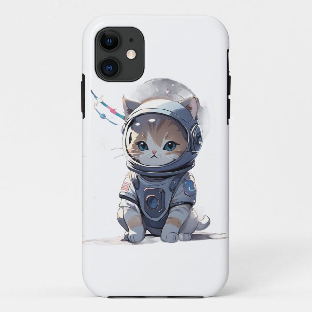 Funda De Case-Mate Para iPhone Astrofia del gato estelar (Reverso)
