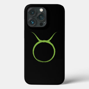 Funda Para iPhone 13 Pro Astrología verde del toro TAURUS Rótulo de abril d
