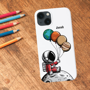 Funda Para iPhone 13 Astronauta caprichosa, espacio exterior planetario