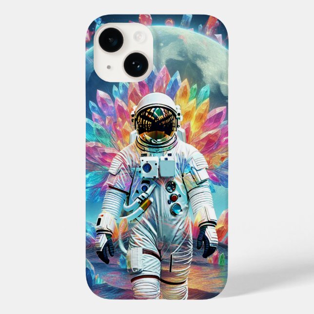 Funda De Case-Mate Para iPhone Astronauta Crystal Dream (Reverso )