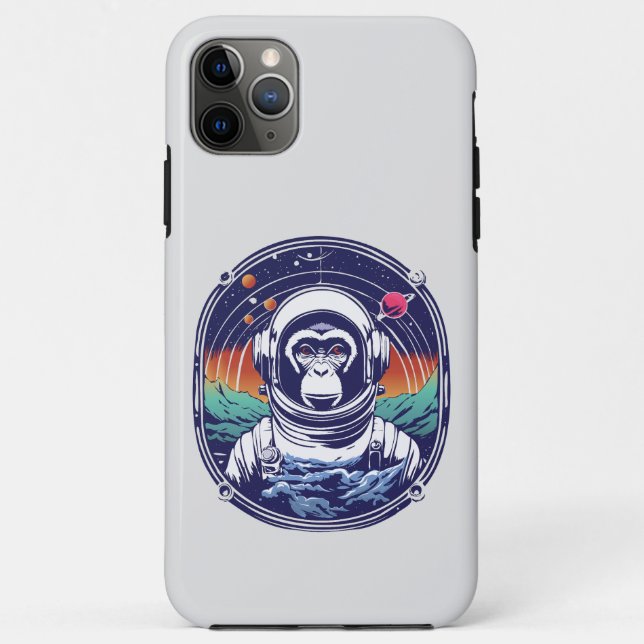Funda De Case-Mate Para iPhone Astronauta de mono espacial (Reverso)