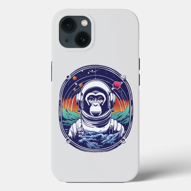 Funda De Case-Mate Para iPhone Astronauta de mono espacial (Reverso )