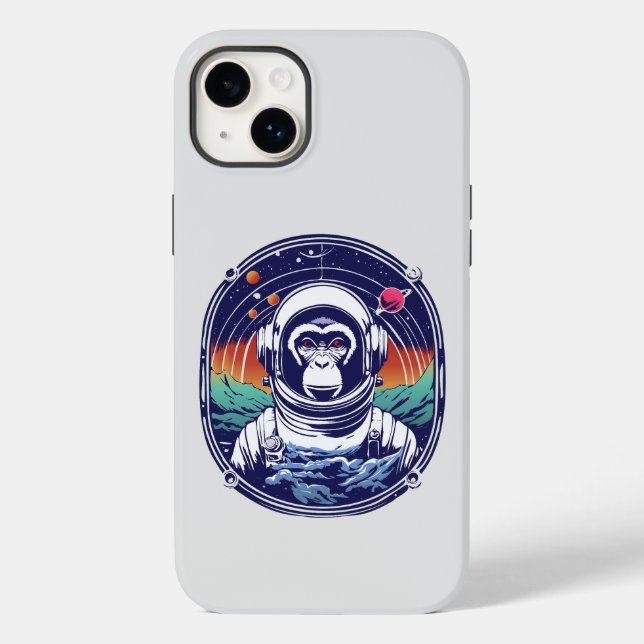 Funda De Case-Mate Para iPhone Astronauta de mono espacial (Reverso )