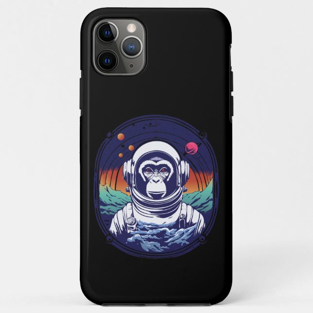 Funda De Case-Mate Para iPhone Astronauta de mono espacial (Reverso)