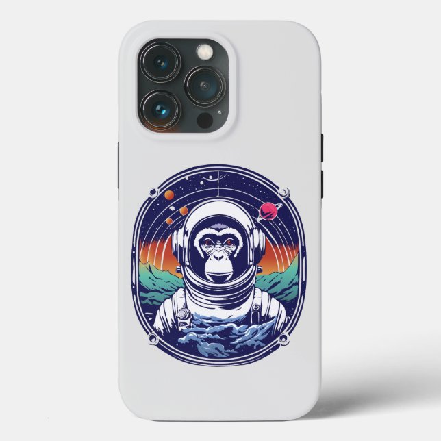 Funda De Case-Mate Para iPhone Astronauta de mono espacial (Reverso )