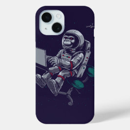 Funda Para iPhone 15 Astronauta del cráneo en el trabajo - Atropellador
