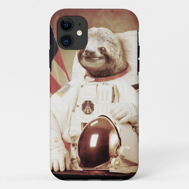 Funda De Case-Mate Para iPhone Astronauta Sloth (Reverso)