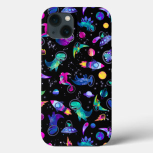 Funda Para iPhone 13 Astronautas De Dinosaurios En Niños Dino Del Espac