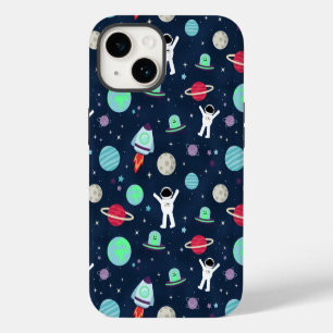 Funda Para iPhone 14 De Case-Mate Astronautas Planetas Cohetes y Alienígenas