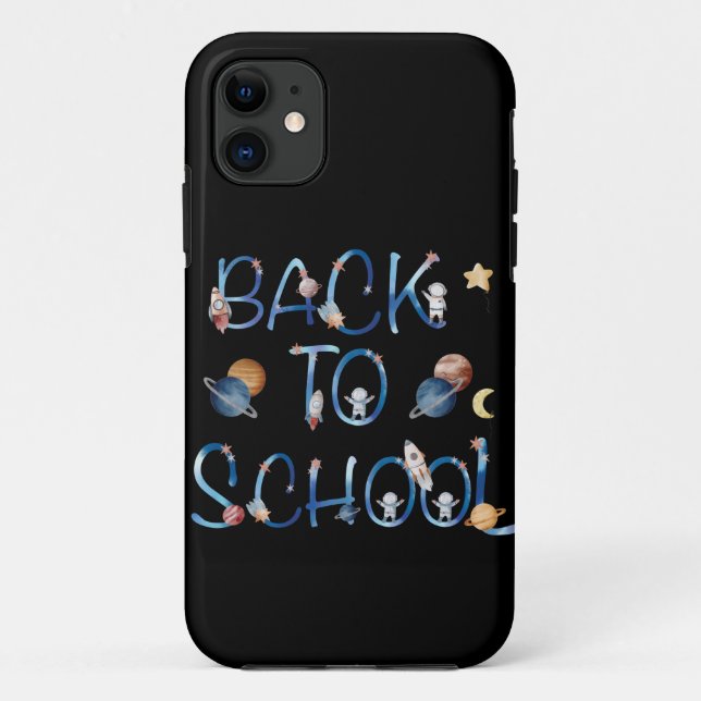 Funda De Case-Mate Para iPhone Astronauts Planets Space,back to school (Reverso)