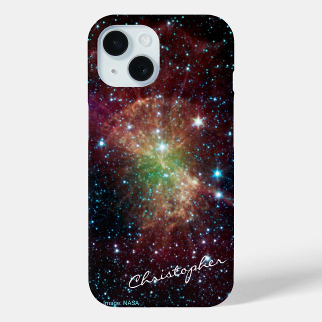 Funda De Case-Mate Para iPhone Astronomía de nombres personalizados de nebulosa d (Reverso )