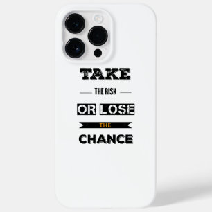 Funda Para iPhone 14 Pro Max De Case-Mate Asumir El Riesgo O Perder La Oportunidad