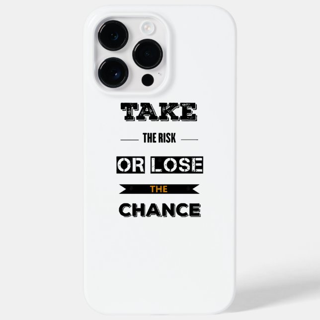 Funda De Case-Mate Para iPhone Asumir El Riesgo O Perder La Oportunidad (Reverso)