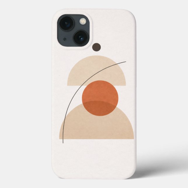 Funda De Case-Mate Para iPhone Asymmetric Minimal Geometric Art – Modern Abstract (Reverso)
