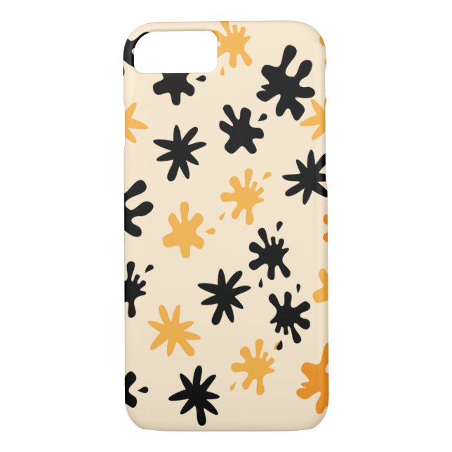 Funda De Case-Mate Para iPhone Ataque de naranja Splat (Reverso)