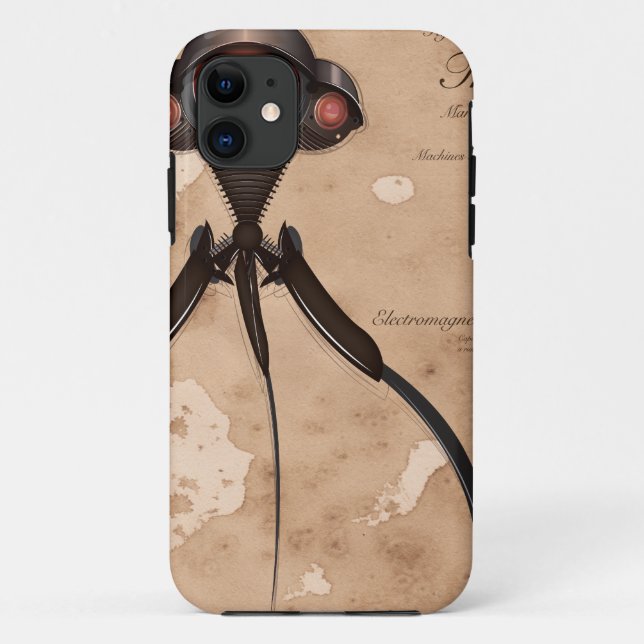 Funda De Case-Mate Para iPhone ¡Ataque de Trípode Alien de Ciencia Ficción! (Reverso)