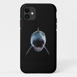 Funda Para iPhone 11 ataque realista de tiburón blanco para amantes
