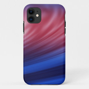 Funda Para iPhone 11 Ataques de pincel azul, rojo en estuches de iphone