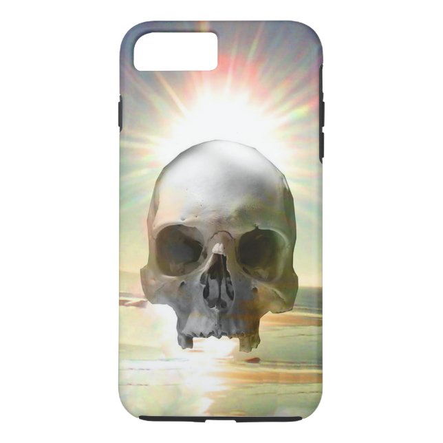 Funda De Case-Mate Para iPhone Atardecer de cráneo (Reverso)