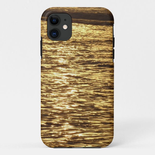 Funda De Case-Mate Para iPhone Atardecer en California olas océano paisaje marino (Reverso)