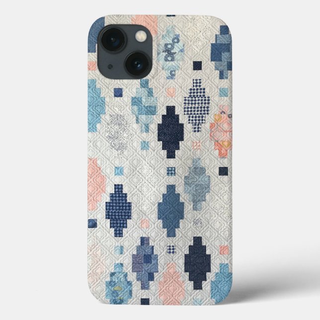 Funda De Case-Mate Para iPhone Atardecer en Casablanca Quilt Funda-Mate Estuche d (Reverso)