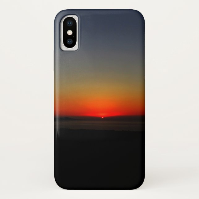 Funda De Case-Mate Para iPhone Atardecer en el agua (Reverso)