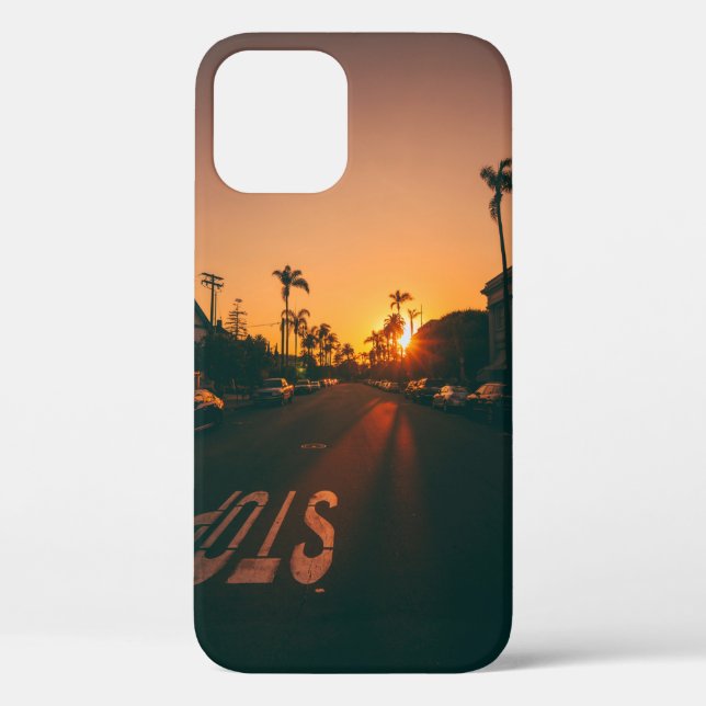 Funda De Case-Mate Para iPhone Atardecer en el horizonte (Reverso )
