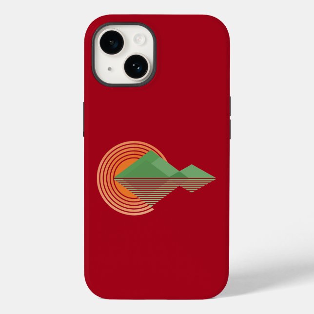 Funda De Case-Mate Para iPhone Atardecer en el valle Funda-Mate iPhone estuche (Reverso )