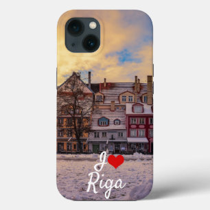 Funda Para iPhone 13 Atardecer en la calle Riga
