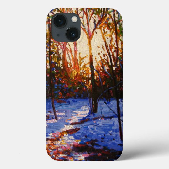 Funda De Case-Mate Para iPhone Atardecer en la nieve 2010 (Reverso)