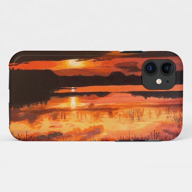 Funda De Case-Mate Para iPhone Atardecer en los Everglades, por Gary Poling (Reverso (horizontal))