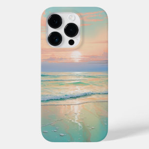 Funda Para iPhone 14 Pro De Case-Mate Atardecer en un tranquilo paisaje de playa
