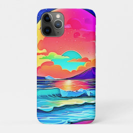 Funda Para iPhone 11 Pro Atardecer Marítimo Vibrante