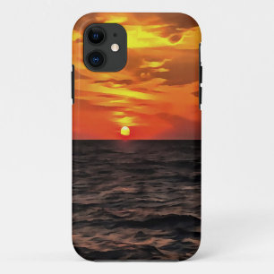 Funda Para iPhone 11 Atardecer Sobre El Paisaje Del Mar Egeo