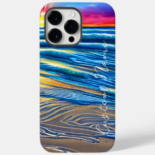 Funda Para iPhone 14 Pro Max De Case-Mate Atardecer tropical sobre océano transparente