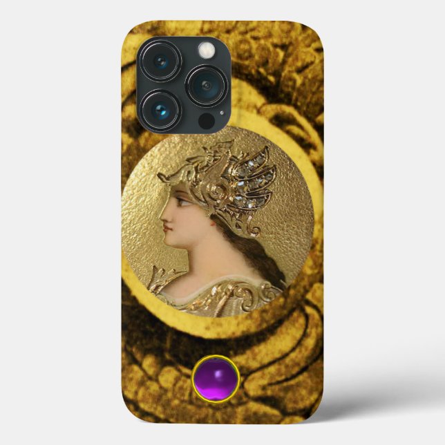 FUNDA DE Case-Mate PARA iPhone ATENA CON GRIFFINES DE FANTASÍA Y GEMSTONE PURPLE (Reverso )
