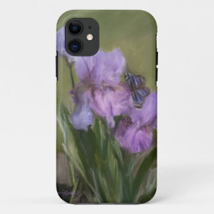 FUNDA PARA iPhone 11 ATERRIZAJE AZUL DE LA MARIPOSA