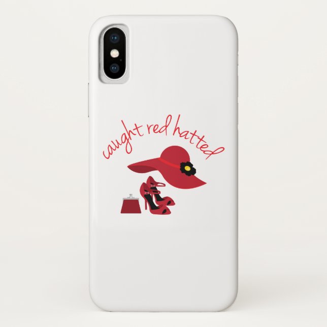 Funda De Case-Mate Para iPhone Atrapado con odio rojo (Reverso)