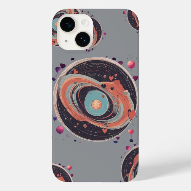 Funda De Case-Mate Para iPhone 💖 🌠 "Atrapado en tu órbita" (Reverso )