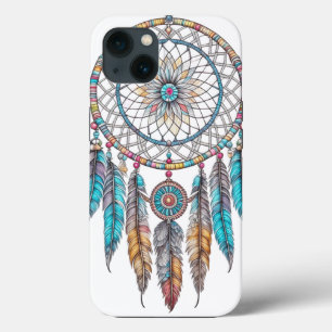 Funda Para iPhone 13 Atrapasueños místicos azules