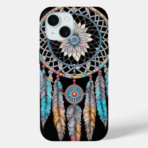 Funda Para iPhone 15 Atrapasueños místicos azules