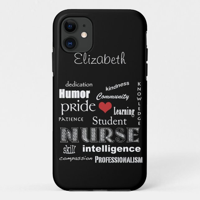 Funda De Case-Mate Para iPhone Atributos del Orgullo de Enfermería Estudiantil /E (Reverso)