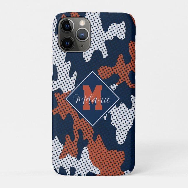 Funda De Case-Mate Para iPhone Auburn Deep-South Tiger Spirit Camo  (Reverso)