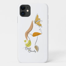 Audaz Belleza Mujeres Empoderamiento Face Line Art