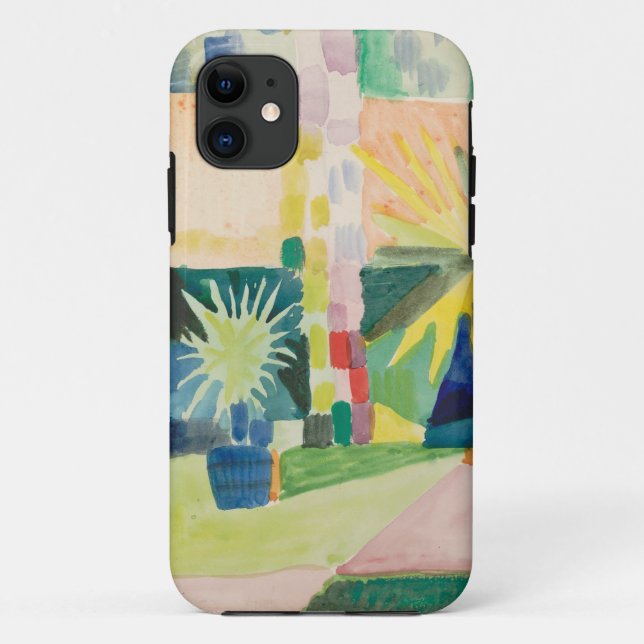 Funda De Case-Mate Para iPhone August Macke - jardín en el lago Thun (Reverso)