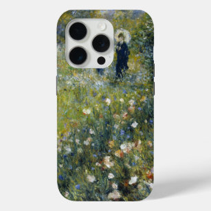 Funda Para iPhone 15 Pro Auguste Renoir - mujer con un parasol en un jardín