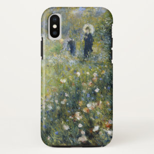 Funda Para iPhone XS Auguste Renoir - mujer con un parasol en un jardín