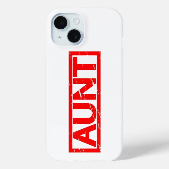 Funda De Case-Mate Para iPhone Aunt Stamp (Reverso )