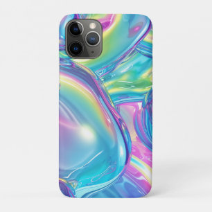 Funda Para iPhone 11 Pro Aura Estética Gradiente de Metal Líquido Holográfi