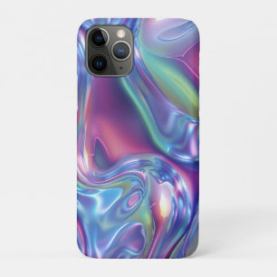 Funda Para iPhone 11 Pro Aura Estética Gradiente de Metal Líquido Holográfi